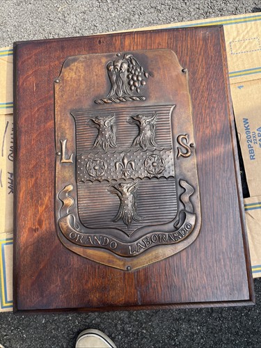 Antique rugby school heraldic - antique,