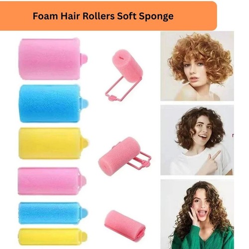 Foam hair rollers - rollers, sponge