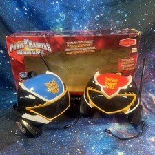 Power Rangers Mega Force Intercoms Walkie Talkie Mask Helmet Red And Blue