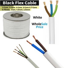 White Flex Cable 2 Core - 7