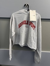 Adanola Cropped Hoodie - Grey