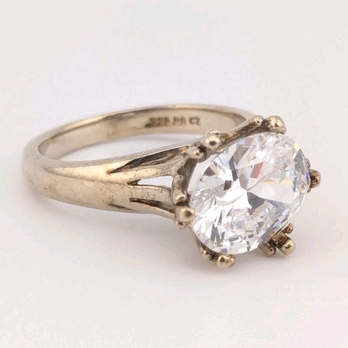 Vintage diamonique ring 925 - dq,
