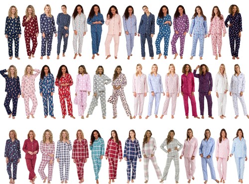 Ladies flannelette wincey pjs - ladies,