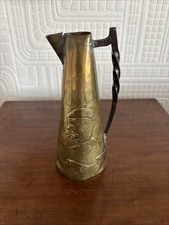 WW1 trench Art Jug Showing Field Marshall Montgomery -Signed By Artist GL Foster