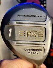 VCG Oversized Metal 1 Wood, Driver, R/H Men's, Steel Shaft Tour Tech Grip