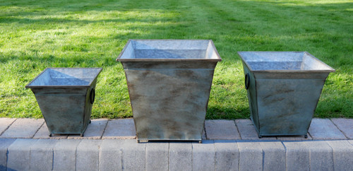 Vintage square grey distressed - grey,