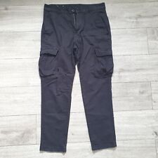 Zara Men Black Cargo Trousers
