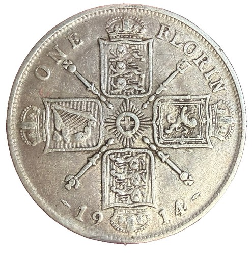 1914 george silver florin - v,