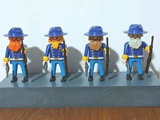 Playmobil  -  4  US CAVALRY VINTAGE GENERALS