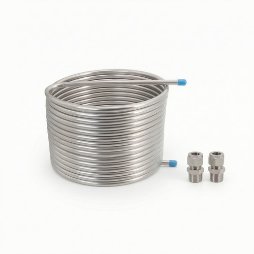 Stainless steel wort chiller - stainless,