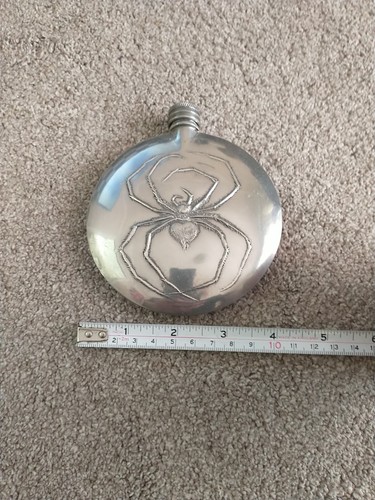 Pewter hip flask - pewter,