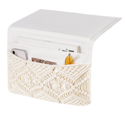 Mkono macrame bedside caddy - macrame,