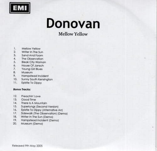 Donovan mellow yellow 2005 - donovan,
