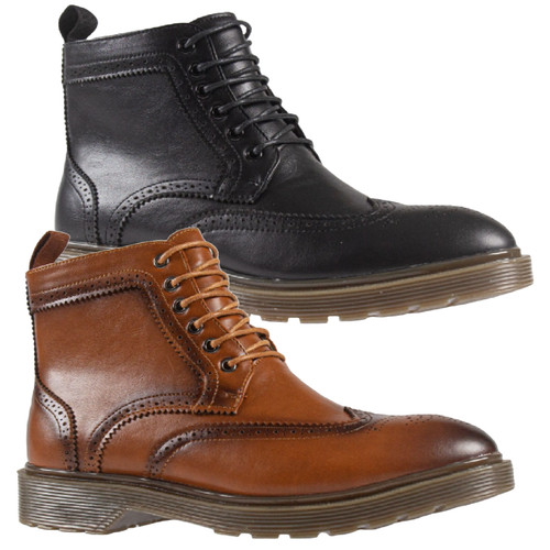 Mens casual boots brogue - mens,