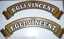 VINCENT EGLI - VINCENT PETROL TANK DECALS