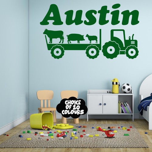 Tractor wall sticker - wall,
