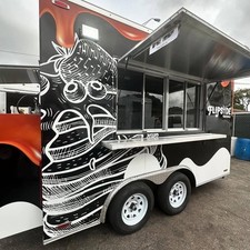 Custom graphic food trailer - custom,