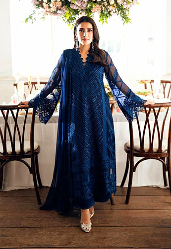 Azure semi pure chiffon - azure,