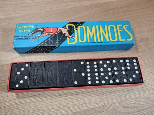 Greyhound brand dominoes set - greyhound,