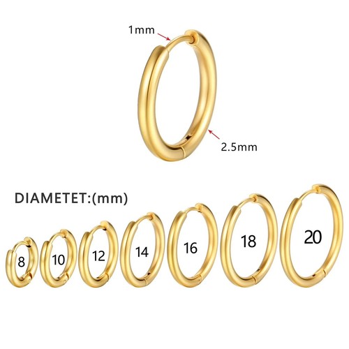 Small huggie hoop - hoop, earrings