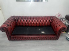3 Seater Chester Sofa WITHOUT the Cushions. In Good Condition,