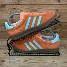 Adidas Trainers Womens Size UK 6 Originals Gazelle Indoor Orange Mint Shoes OG