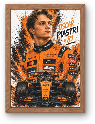 Oscar piastri poster - f1,
