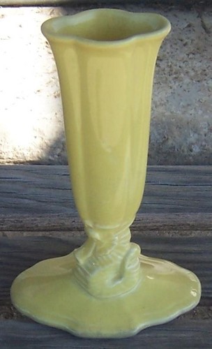 Cowan pottery bright yellow - pottery,