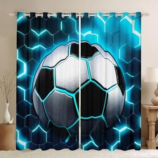 Boys Football Curtains Soccer