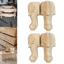 4x Wooden Furniture Feet Legs