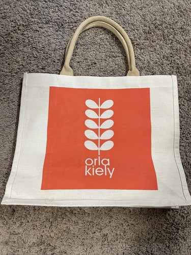 Orla kiely jute tote - kiely,
