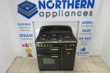 Rangemaster Range Cooker Classic Gas 90cm 12Month Cover Steam Cleaned QR219 ✅
