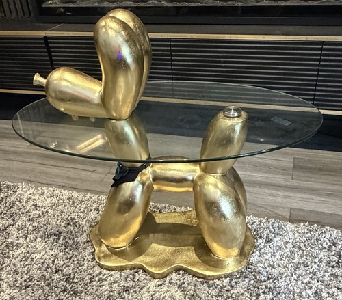 Gold balloon dog - balloon, coffee