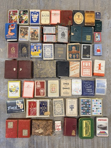 Large vintage playing cards - large,