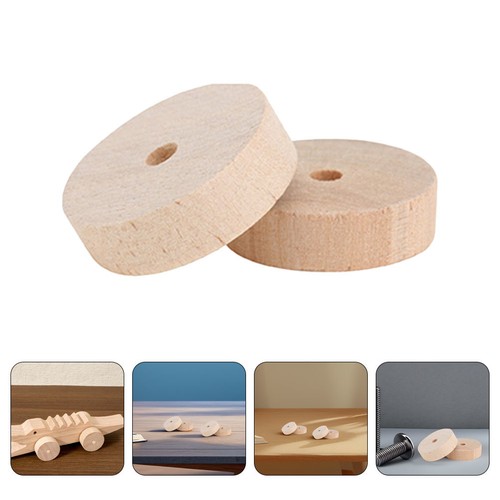 Pcs wooden wheel diy - wooden,