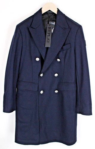 Replay mens navy wool - navy, blend
