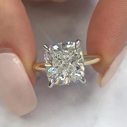3ct cushion cut lab created - 3ct,