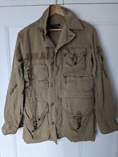 Ladies Ralph Lauren Linen Jacket Shooting Safari Sz S