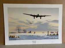 Bomber Command lancaster aviation art prints Safely Home  by Keith Aspinal