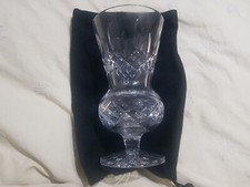 Mint Cond Waterford Crystal Glass Lismore 7" Patterned Vase