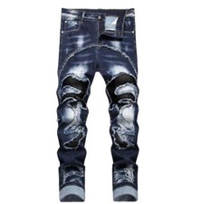 Men's Dark Blue Denim Jeans