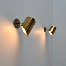 2 Light Curved Mid Century Art