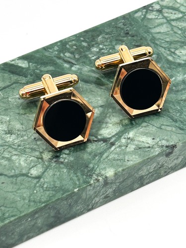 Vintage gold tone black - gold,