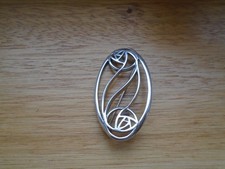 Lovely sterling silver Charles Rennie Mackintosh style brooch