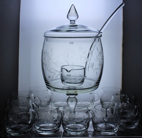 Krosno poland glass punch - glass,