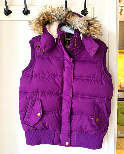 Fat face purple hooded puffer - hooded,