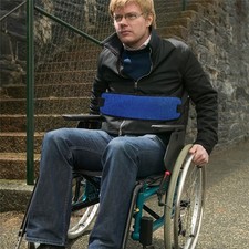 Universal Wheelchair Seat Belt Safety Strap 2 Inch Tan for Secure Ride