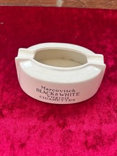 Antique Marcovitch Black & White Cigarettes Ashtray