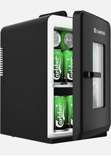 Portable Mini Cooler & Warmer 15L, 21 Cans Mini Best F Bedrooms  AC+12V DC Power