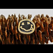 Black/Yellow Metal & Enamel